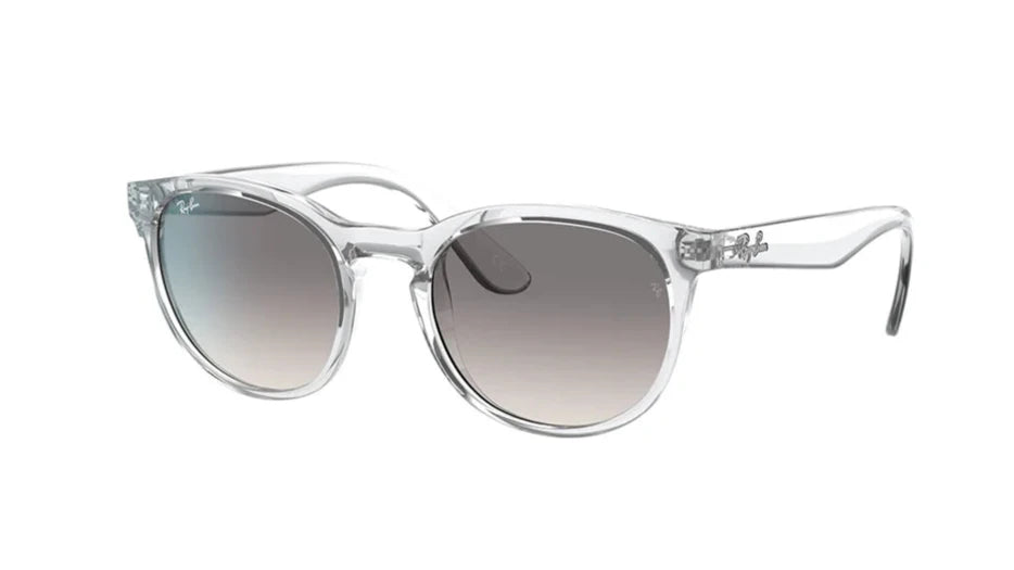 RAY-BAN Gray Transparent Round Unisex Sunglasses RB4252I 6447/1152