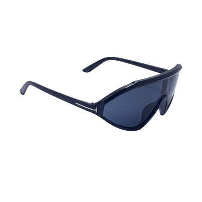 Hip Hop Blue Geometric Unisex Sunglasses