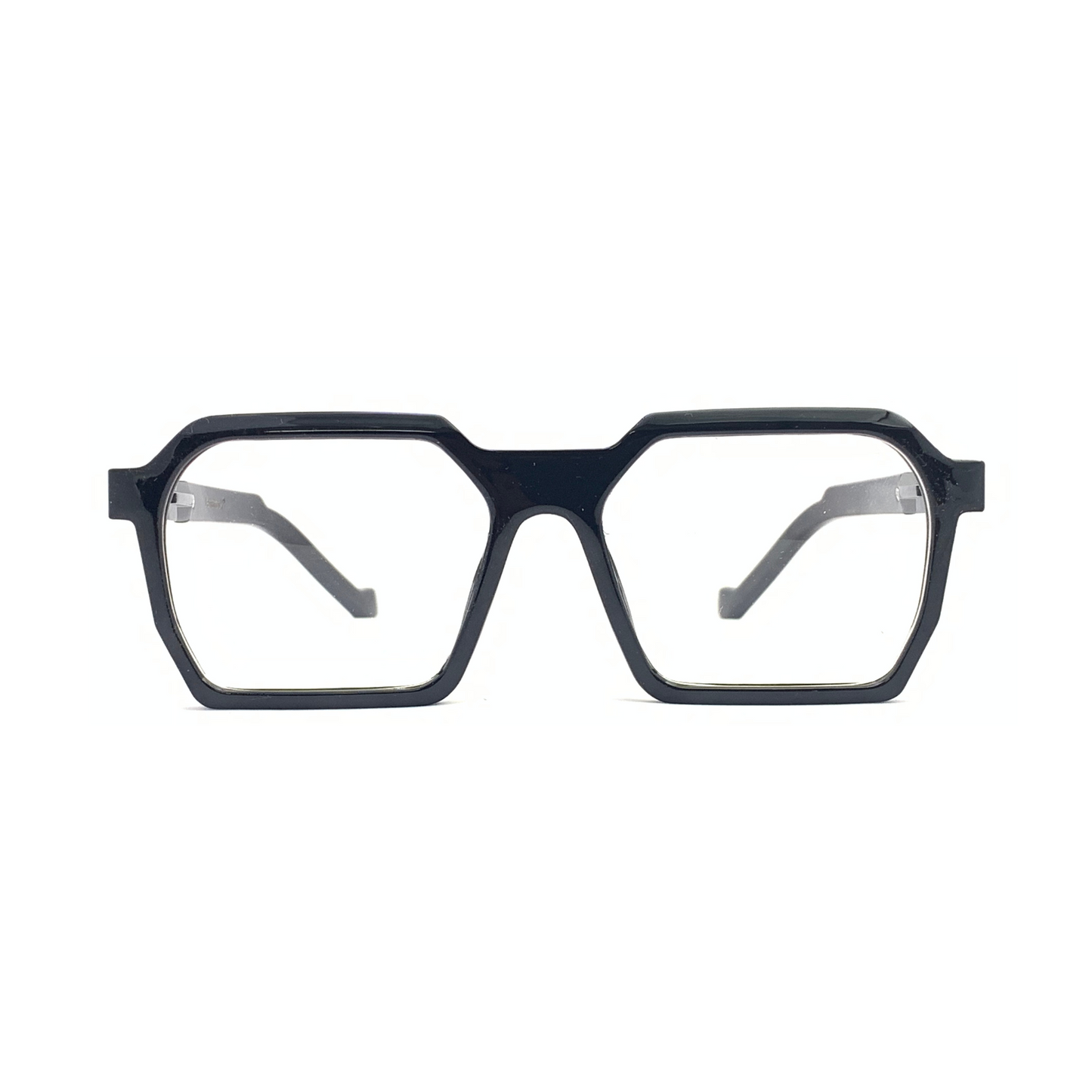 Essentials "Crew" Black Hexagon Unisex Eyeglasses