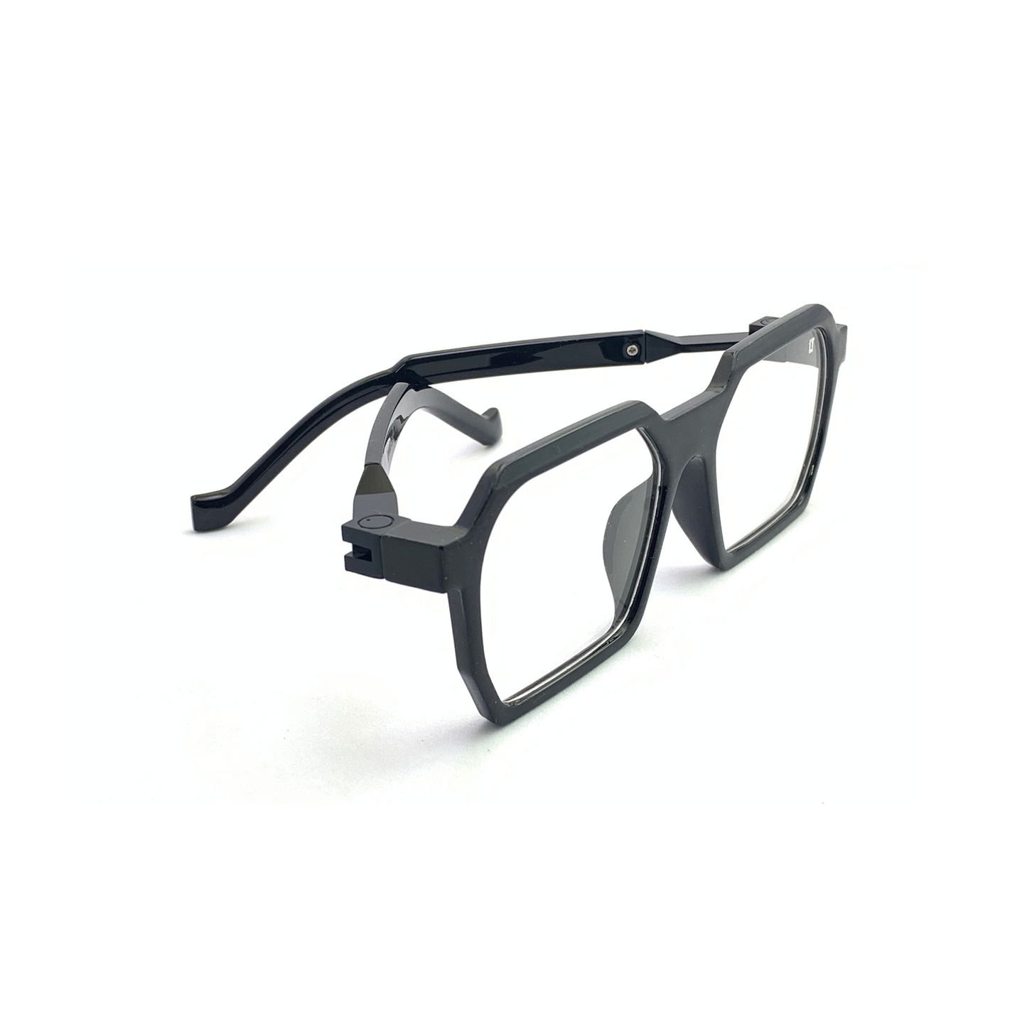 Essentials "Crew" Black Hexagon Unisex Eyeglasses