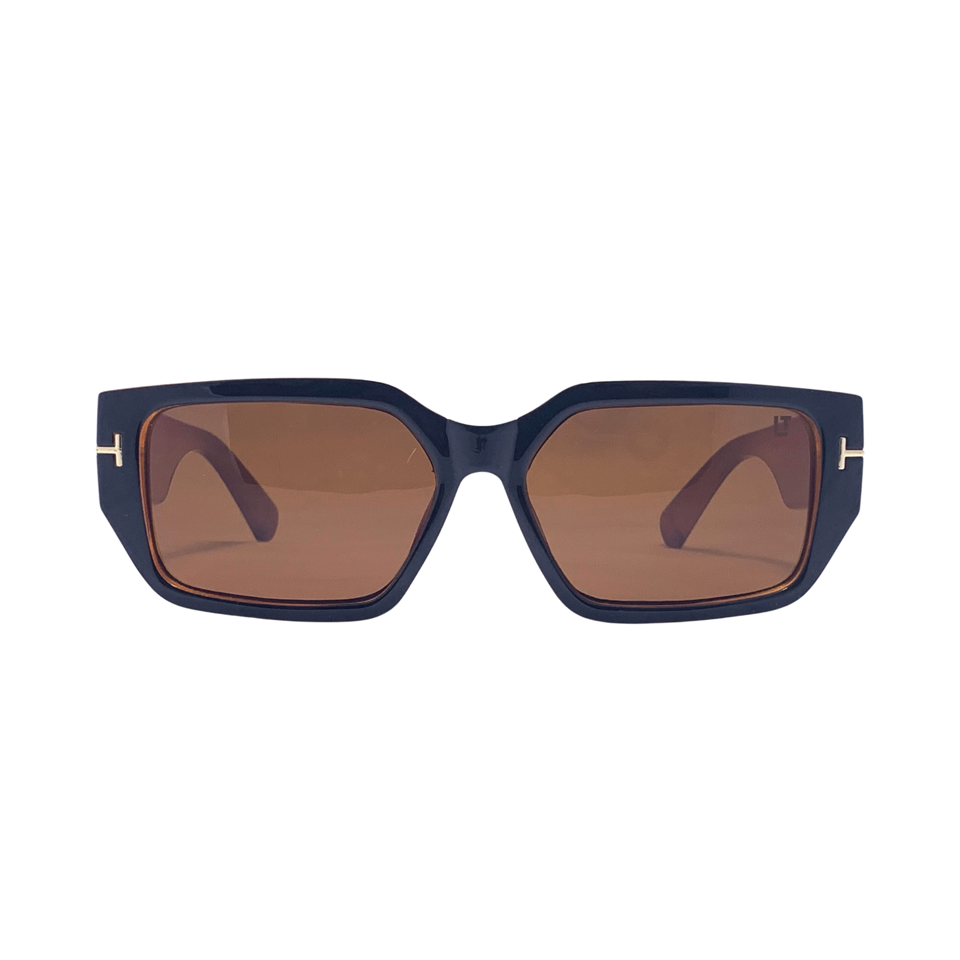 Hip Hop Brown Square Unisex Sunglasses ZS98076