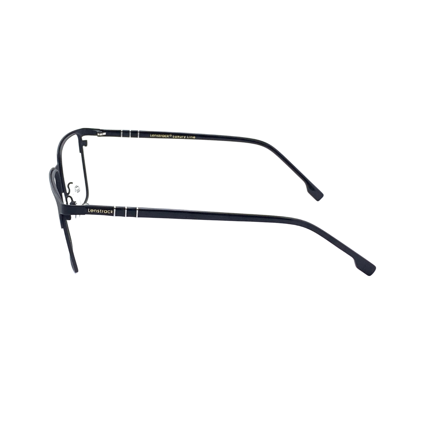 Luxury Line "Ved" Square Black Unisex Eyeglasses RTM1008 C1/55