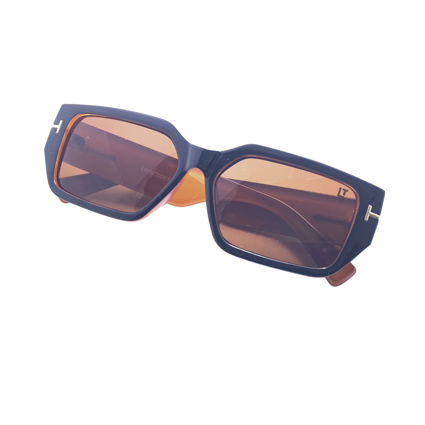 Hip Hop Brown Square Unisex Sunglasses