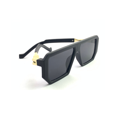 Essentials G.O.A.T Black Square Sunglasses for Men