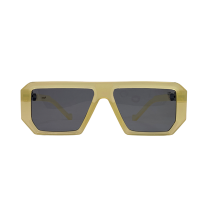 Essentials G.O.A.T Beige Square Sunglasses for Men