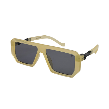 Essentials G.O.A.T Beige Square Sunglasses for Men