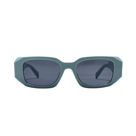 Hip Hop Grey Rectangle Unisex Sunglasses