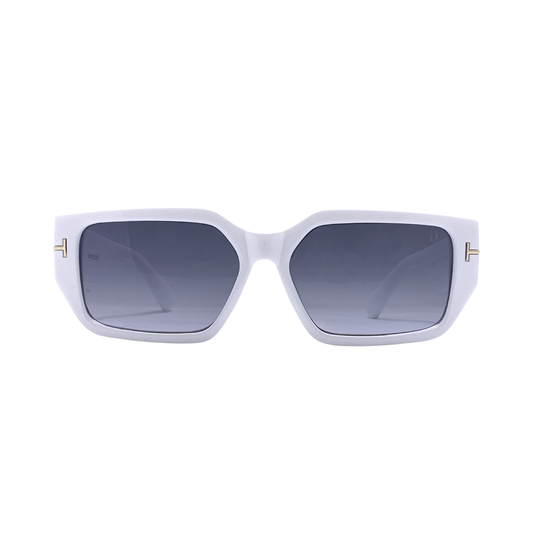 Hip Hop Grey Rectangle Unisex Sunglasses