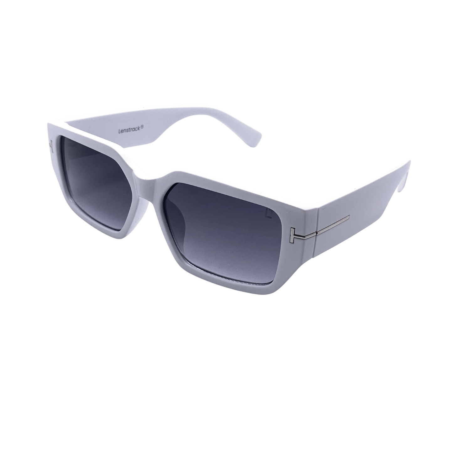 Hip Hop Grey Rectangle Unisex Sunglasses