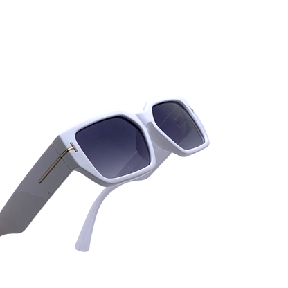 Hip Hop Grey Rectangle Unisex Sunglasses