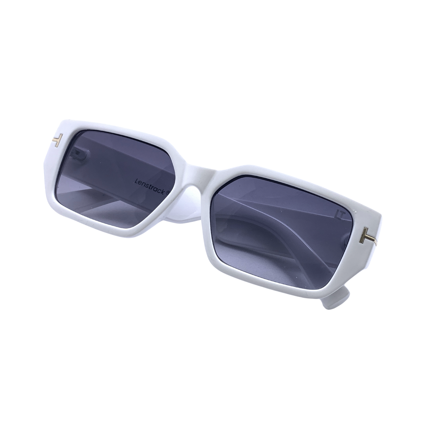 Hip Hop Grey Rectangle Unisex Sunglasses