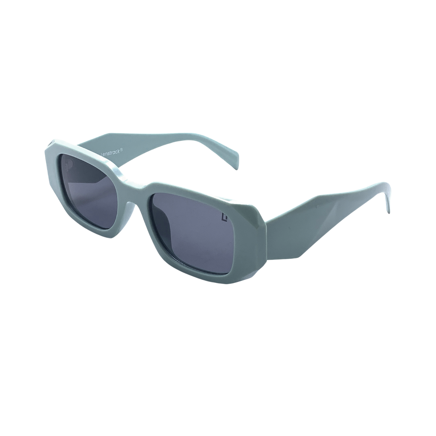 Hip Hop Grey Rectangle Unisex Sunglasses