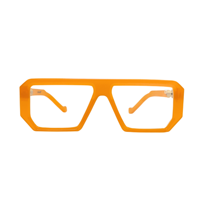 Essentials G.O.A.T Orange Square Eyeglasses for Men