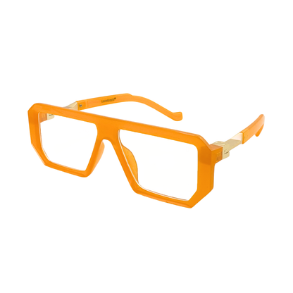 Essentials G.O.A.T Orange Square Eyeglasses for Men