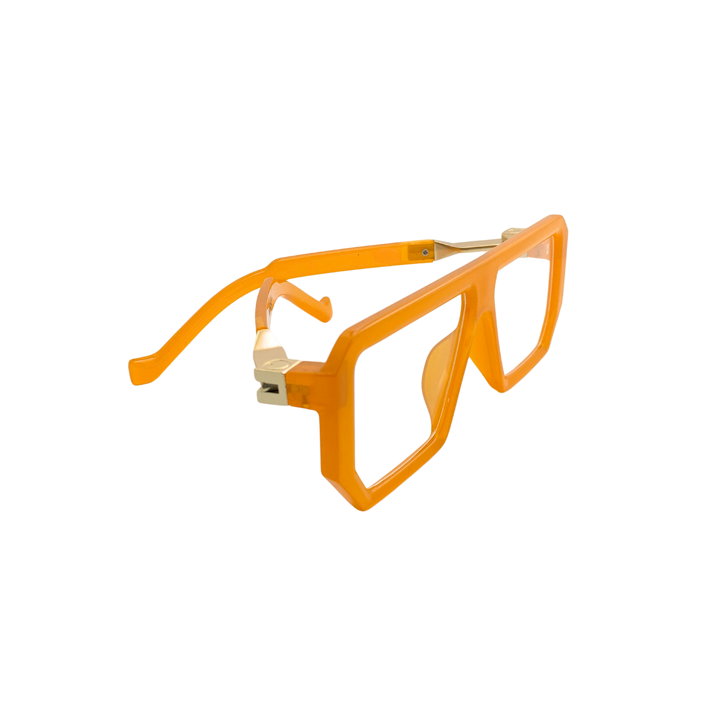 Essentials G.O.A.T Orange Square Eyeglasses for Men