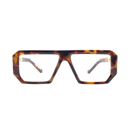 Essentials G.O.A.T Havana Square Eyeglasses for Men