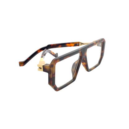 Essentials G.O.A.T Havana Square Eyeglasses for Men