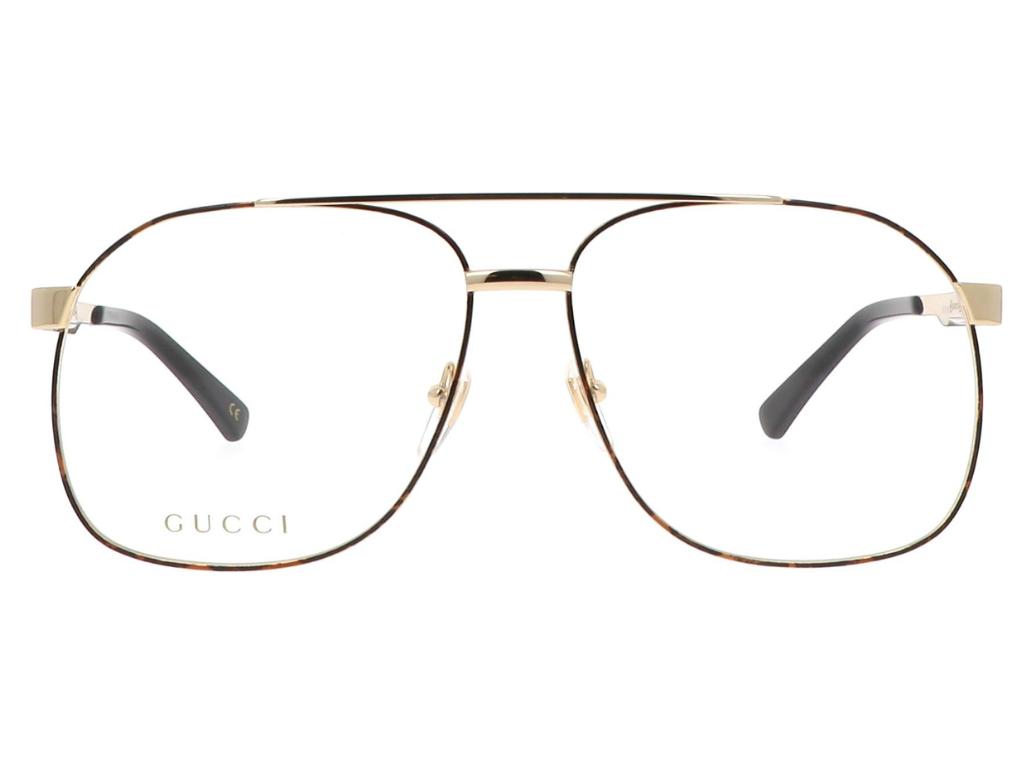 Gucci Golden Aviator Full Rim Eyeglasses GG12240 001
