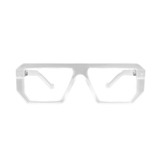 Essentials G.O.A.T White Square Eyeglasses for Men