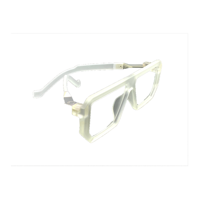 Essentials G.O.A.T White Square Eyeglasses for Men