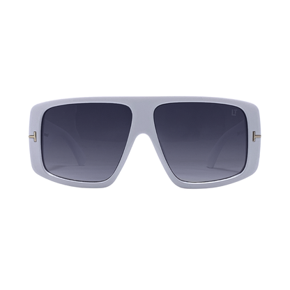 Hip Hop Grey Square Unisex Sunglasses