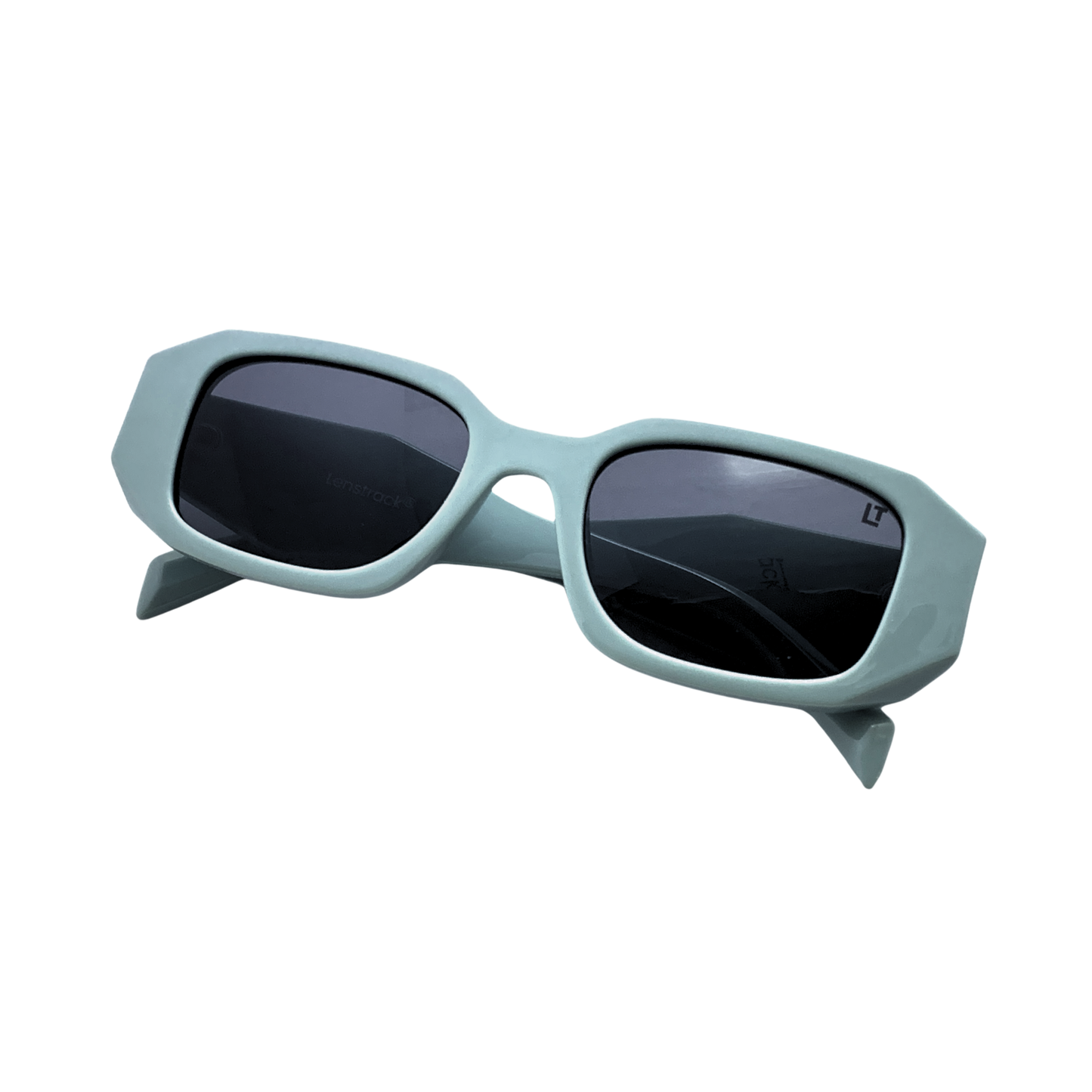 Hip Hop Grey Rectangle Unisex Sunglasses