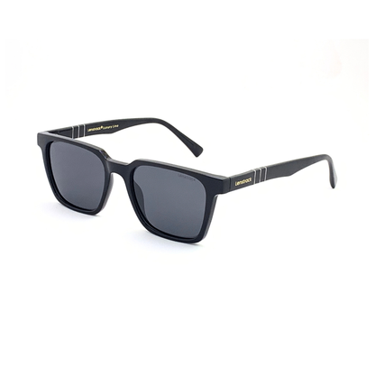 Luxury Line "Dinero" Black Wayfarer Unisex Sunglasses