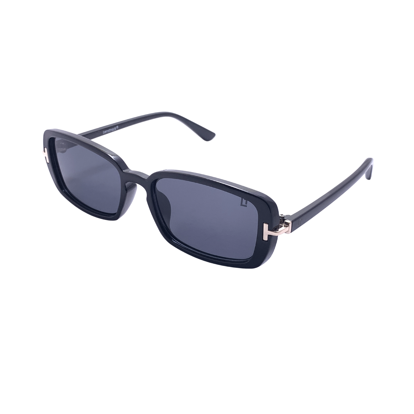 Hip Hop Black Rectangle Unisex Sunglasses