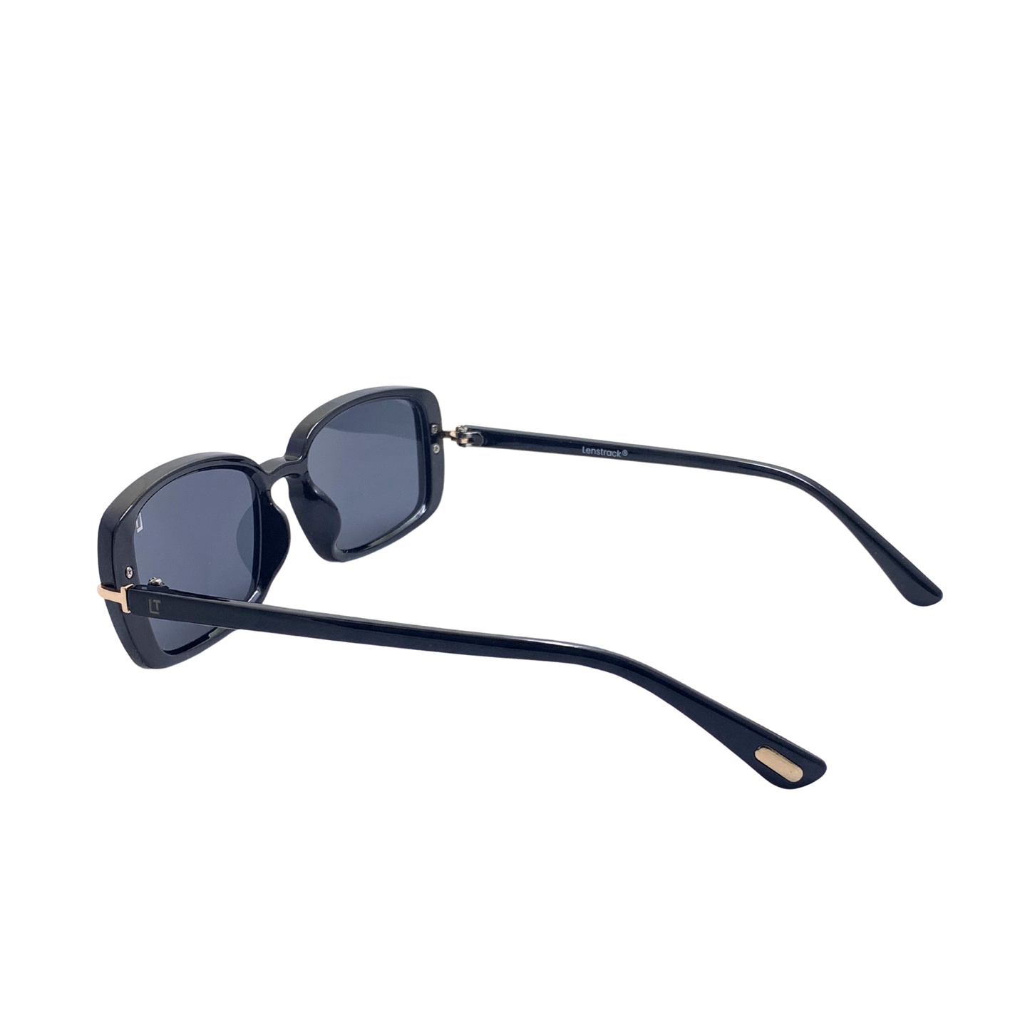 Hip Hop Black Rectangle Unisex Sunglasses