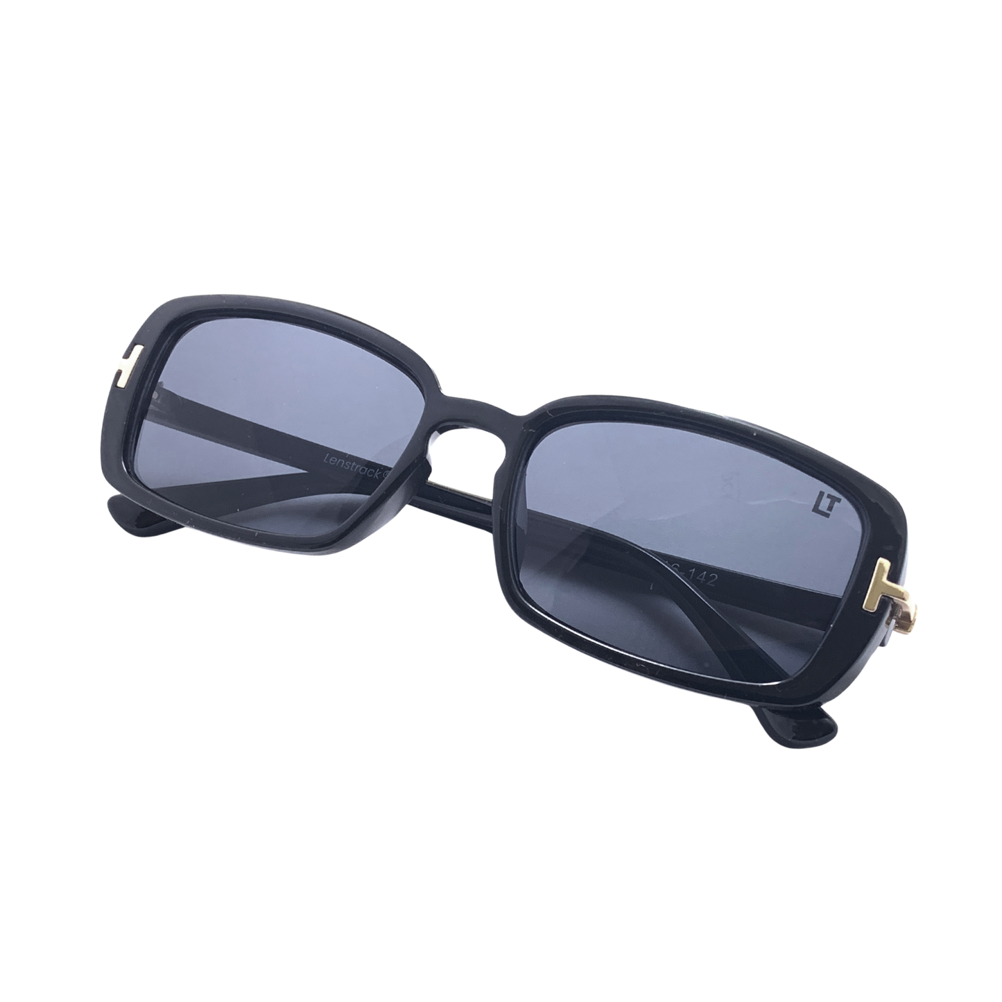 Hip Hop Black Rectangle Unisex Sunglasses