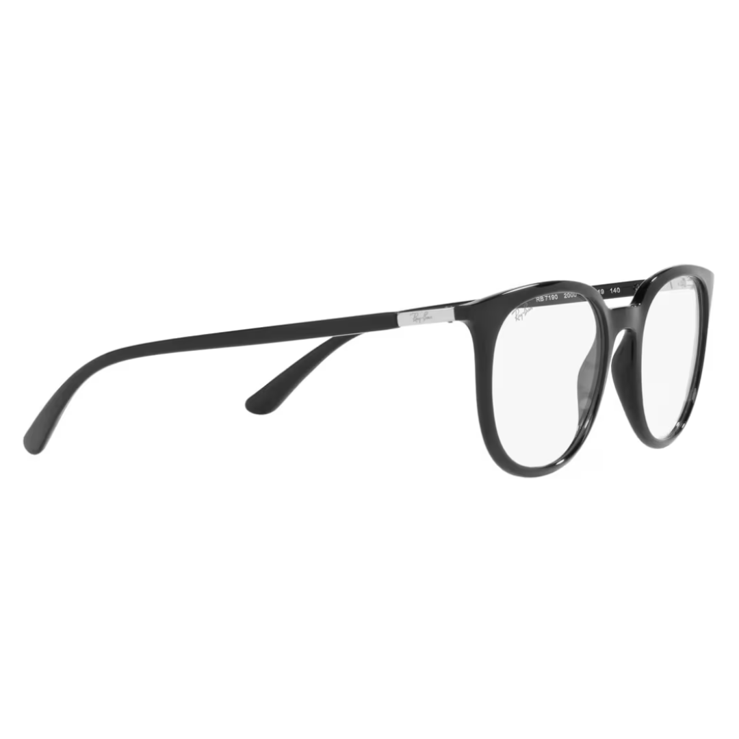 Ray-Ban Optics Black Square Unisex Eyeglasses RB7190 2000/51