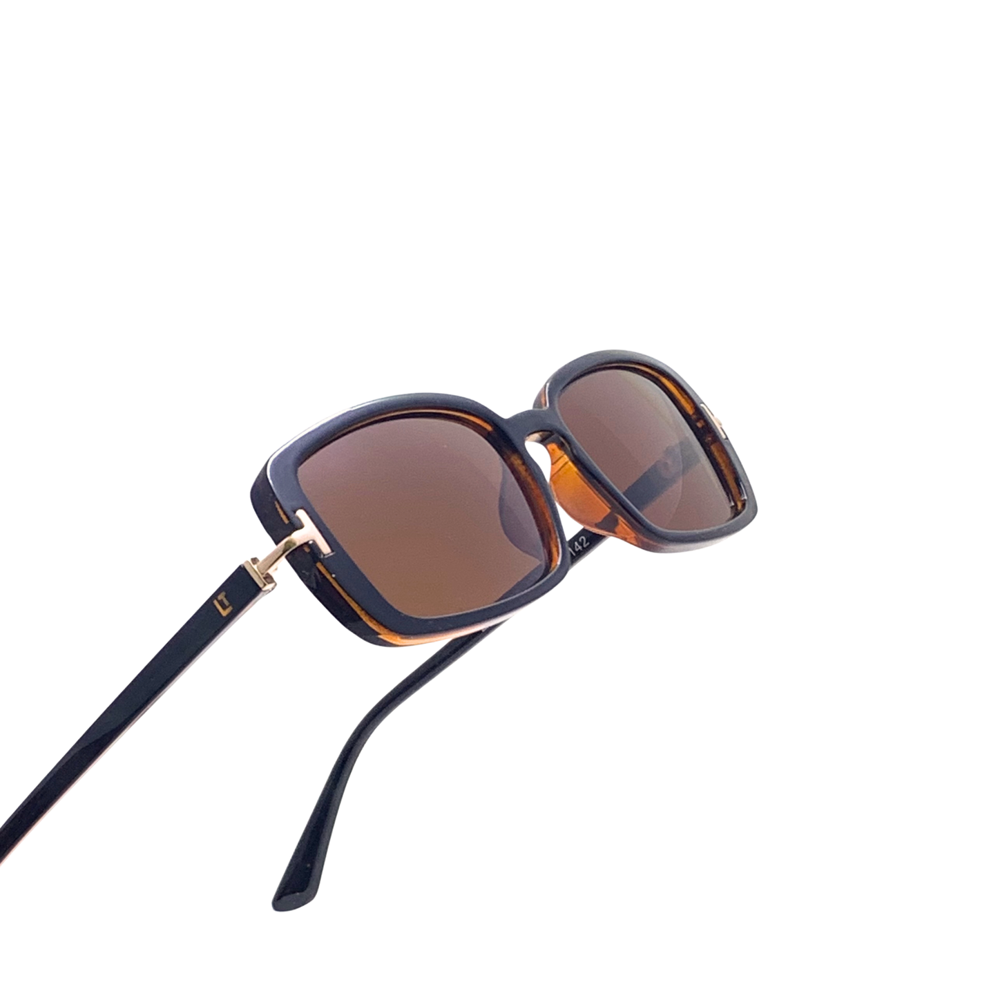 Hip Hop Brown Rectangle Unisex Sunglasses