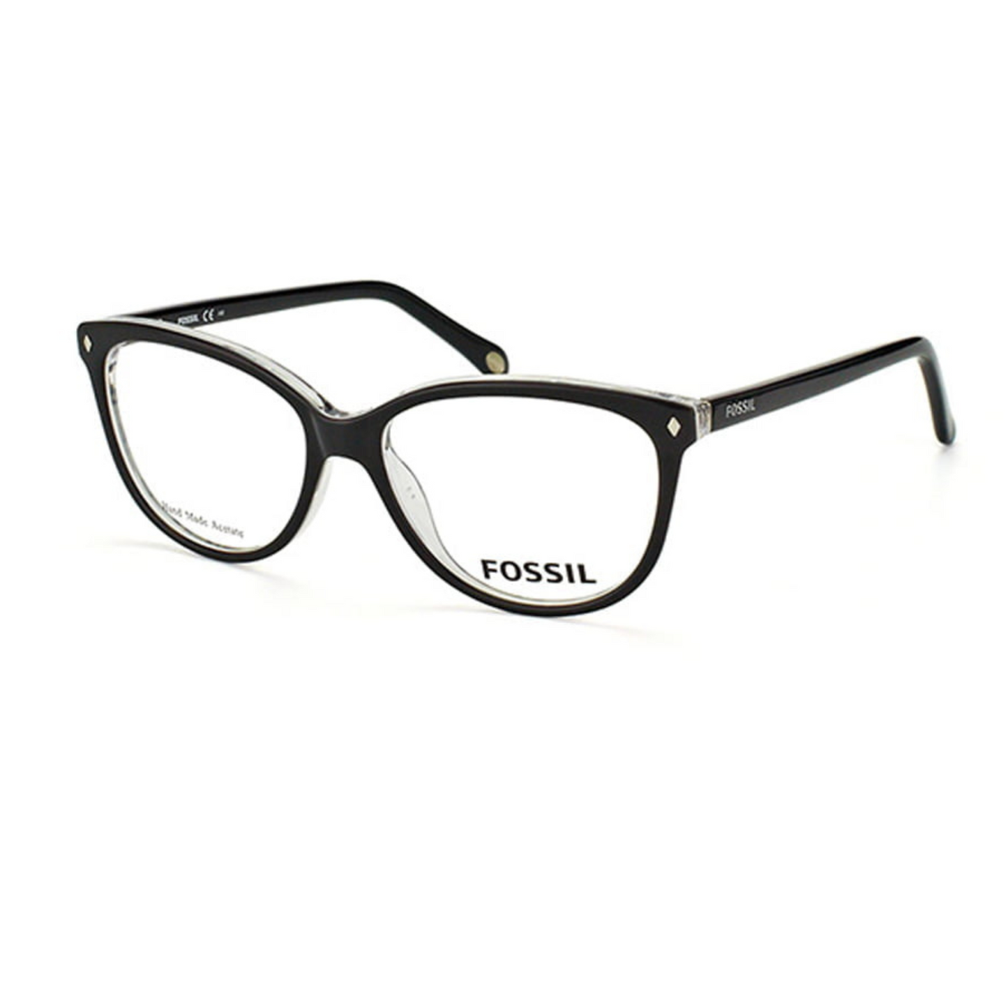 Fossil Cat eye Transparent Mono Eyeglasses for Women FOS6009 GW7/52