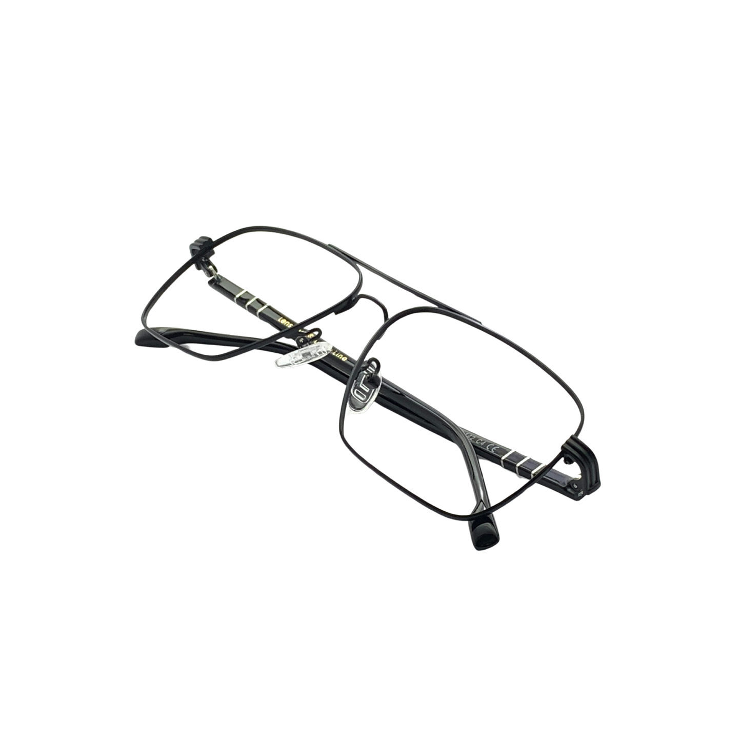 Luxury Line "Kuber" Silver Aviator Eyeglasses for Men RTM1007 C2/57