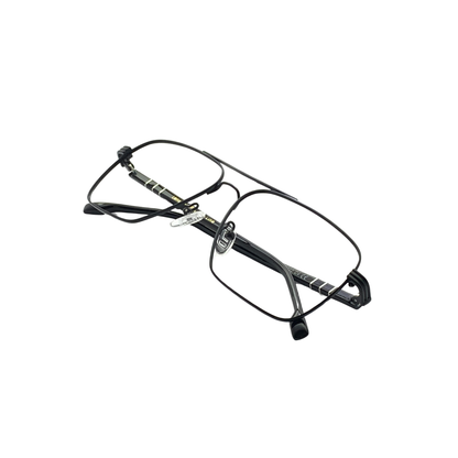 Luxury Line "Kuber" Silver Aviator Eyeglasses for Men RTM1007 C2/57