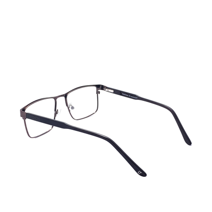 Essentials "Vivek" Brown Rectangle Unisex Eyeglasses