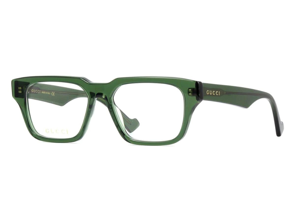 GUCCI Green Crystal Rectangle Eyeglasses GG0963O 003