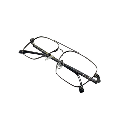 Luxury Line "Kuber" Gunmetal Aviator Eyeglasses for Men RTM1007 C3/57