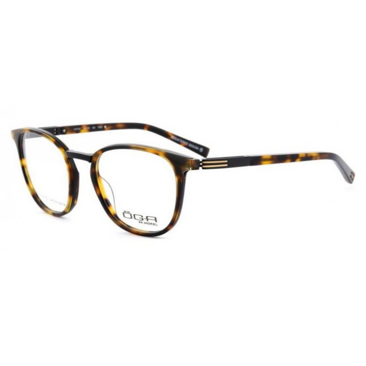 Morel France OGA Square Havana Unisex Eyeglasses M10076O TD24