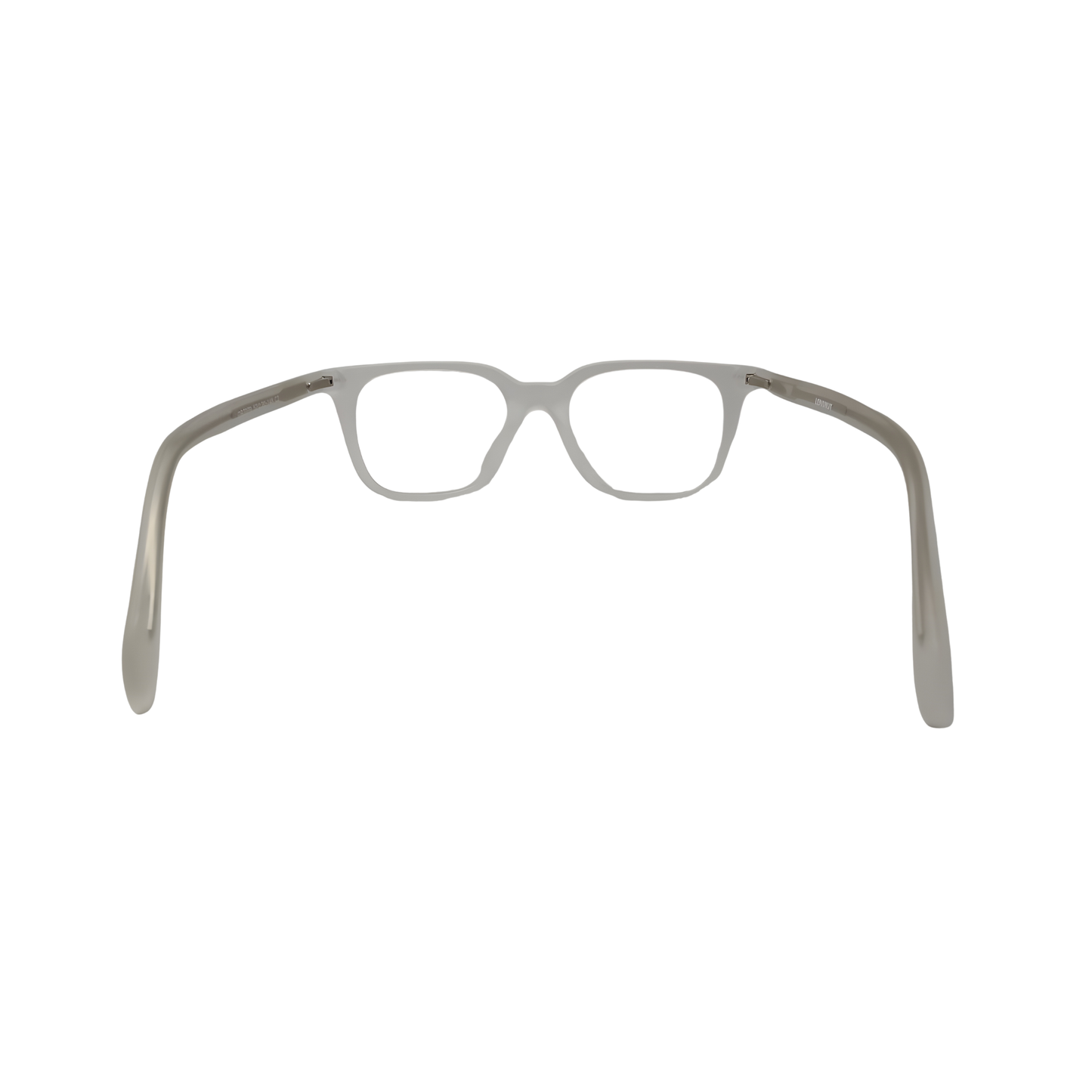 Essentials "Step" Rectangular White Unisex Eyeglasses 7070