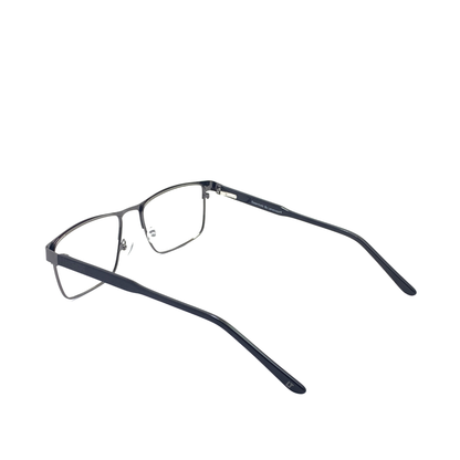 Essentials "Vivek" Gunmetal Rectangle Unisex Eyeglasses