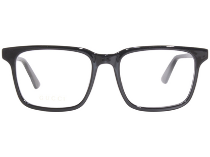 Gucci Black Rectangle Full Rim Eyeglasses GG1120O 001