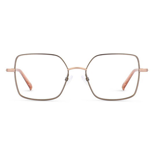 Morel France Geometric Unisex Eyeglasses NINA 1 PV01