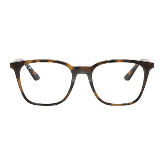 Ray-Ban Optics Havana Brown Square Unisex Eyeglasses RB7177 2012 51