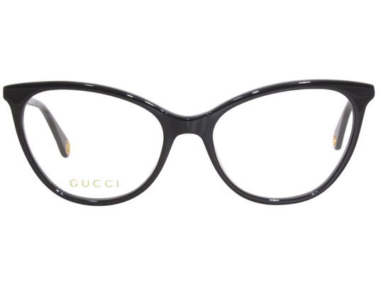 Gucci Black Cat Eye Full Rim Eyeglasses GG1079O 003
