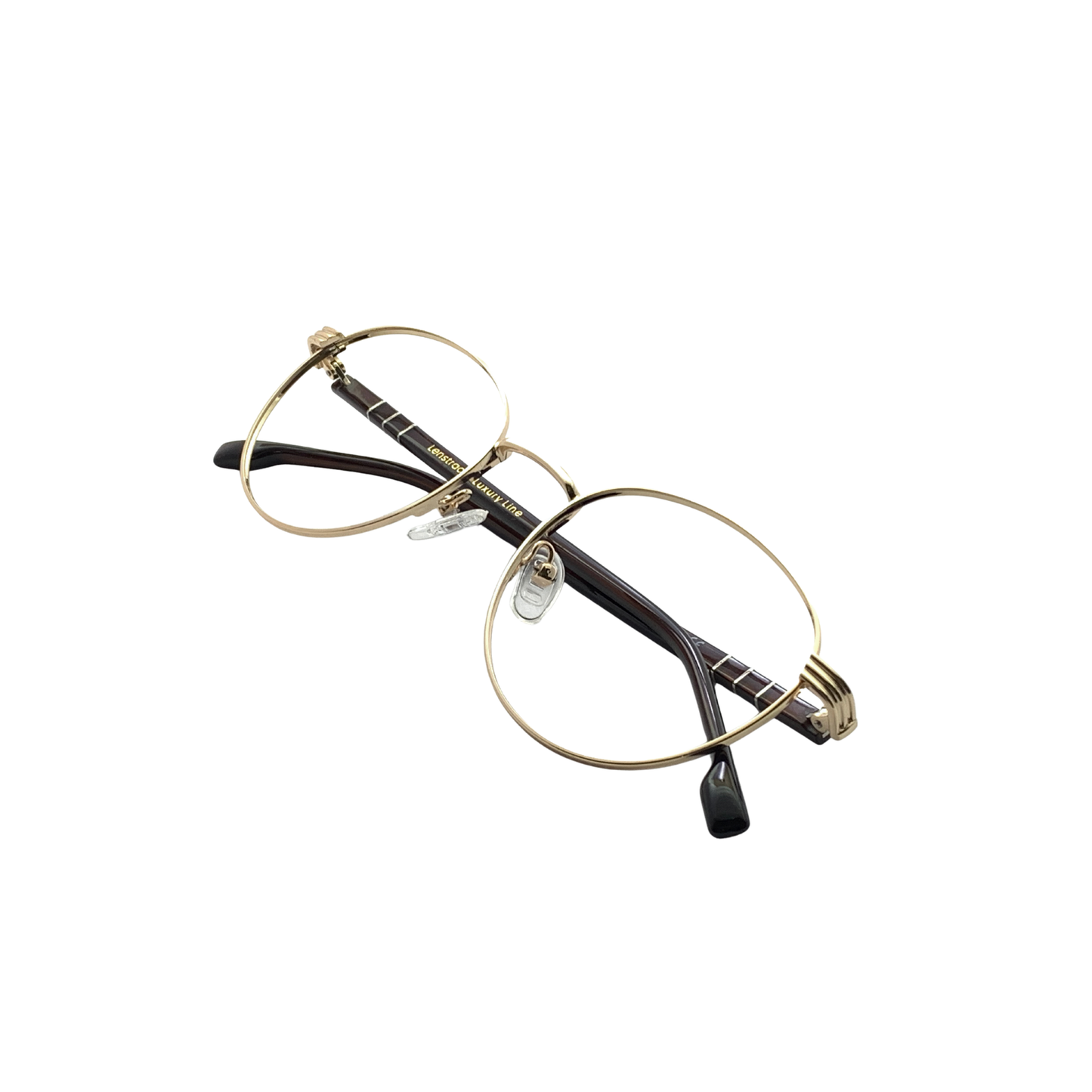 Luxury Line "Vidur" Golden Round Unisex Eyeglasses RTM1002 C1/51