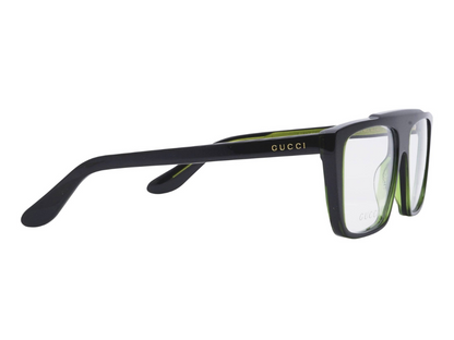Gucci Black Rectangle Full Rim Eyeglasses GG1040O 003