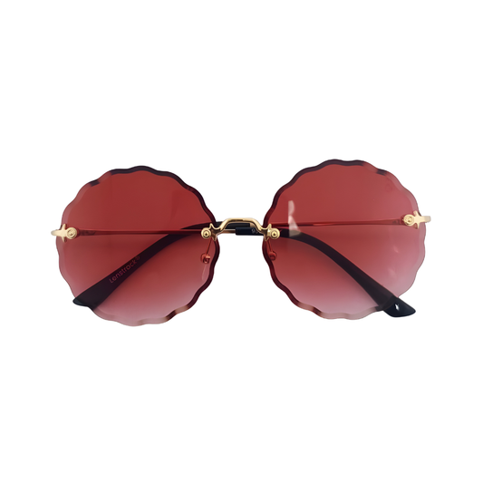 Essentials "Edge" Round Sunglasses for Women 9601