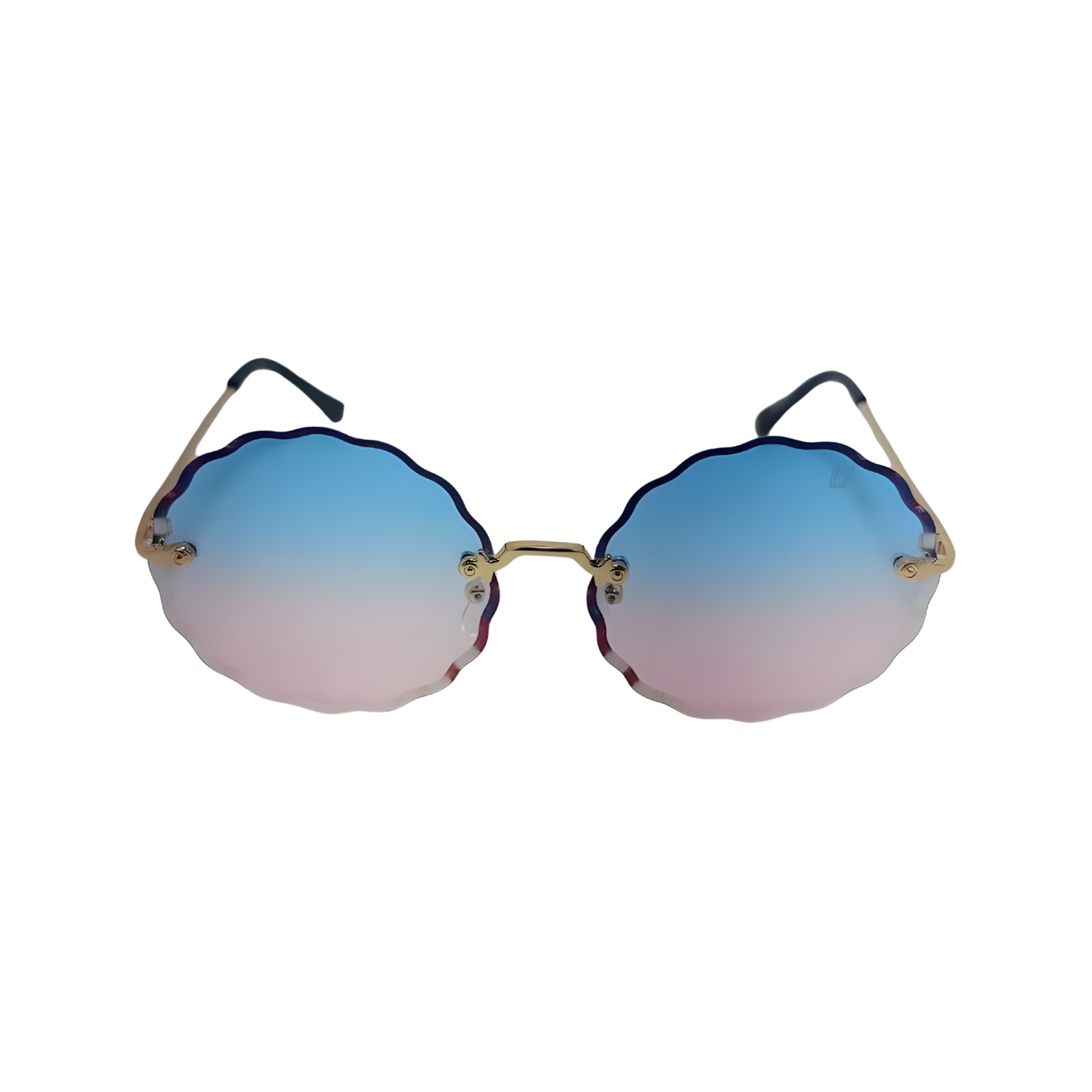 Essentials "Edge" Round Sunglasses for Women 9601