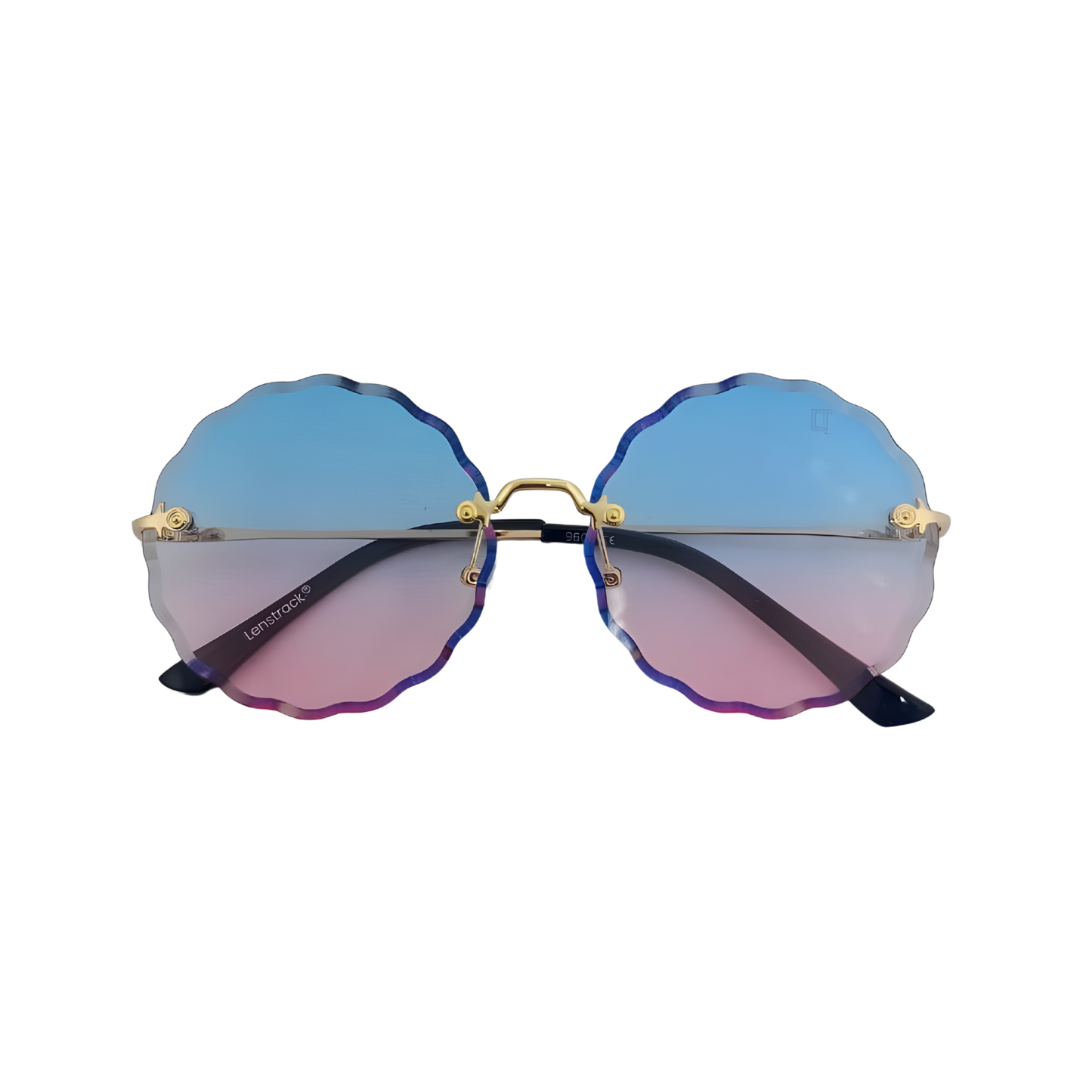 Essentials "Edge" Round Sunglasses for Women 9601